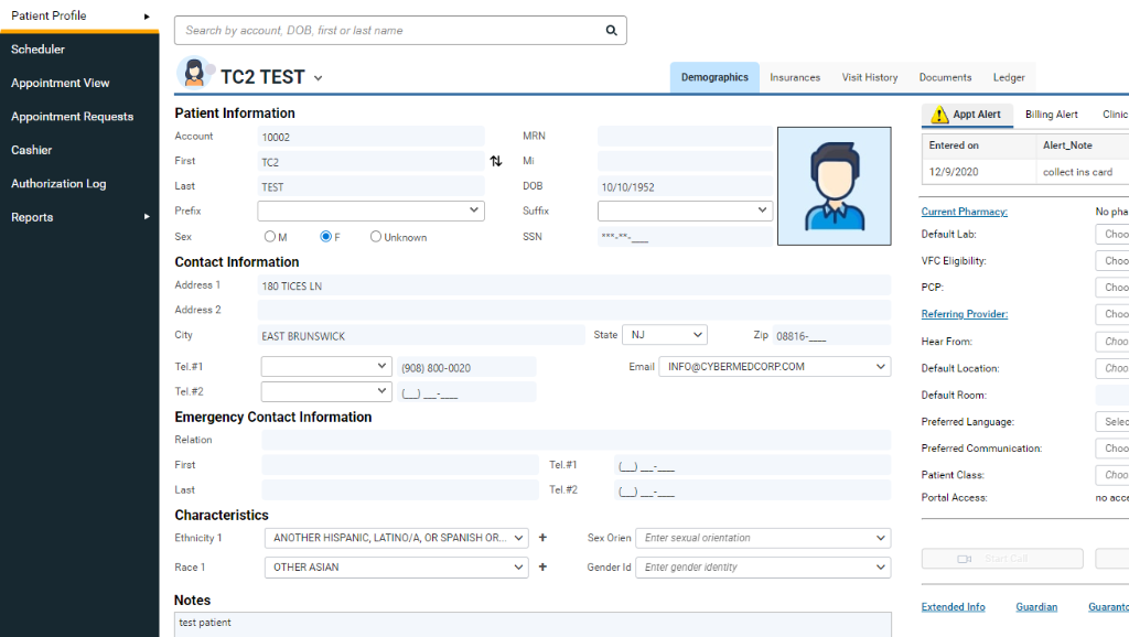 Practice Management Dashboard